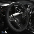 Custom Accessories Perforated Black Leatherette Steering Wheel Cover