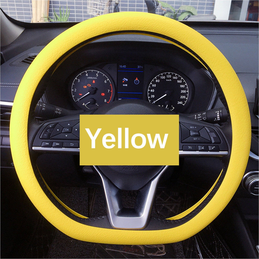 Daiosportswear Clearance Silicone Car Steering Wheel Cover, Anti Slip and Wear-Resistant, All-Season Universal
