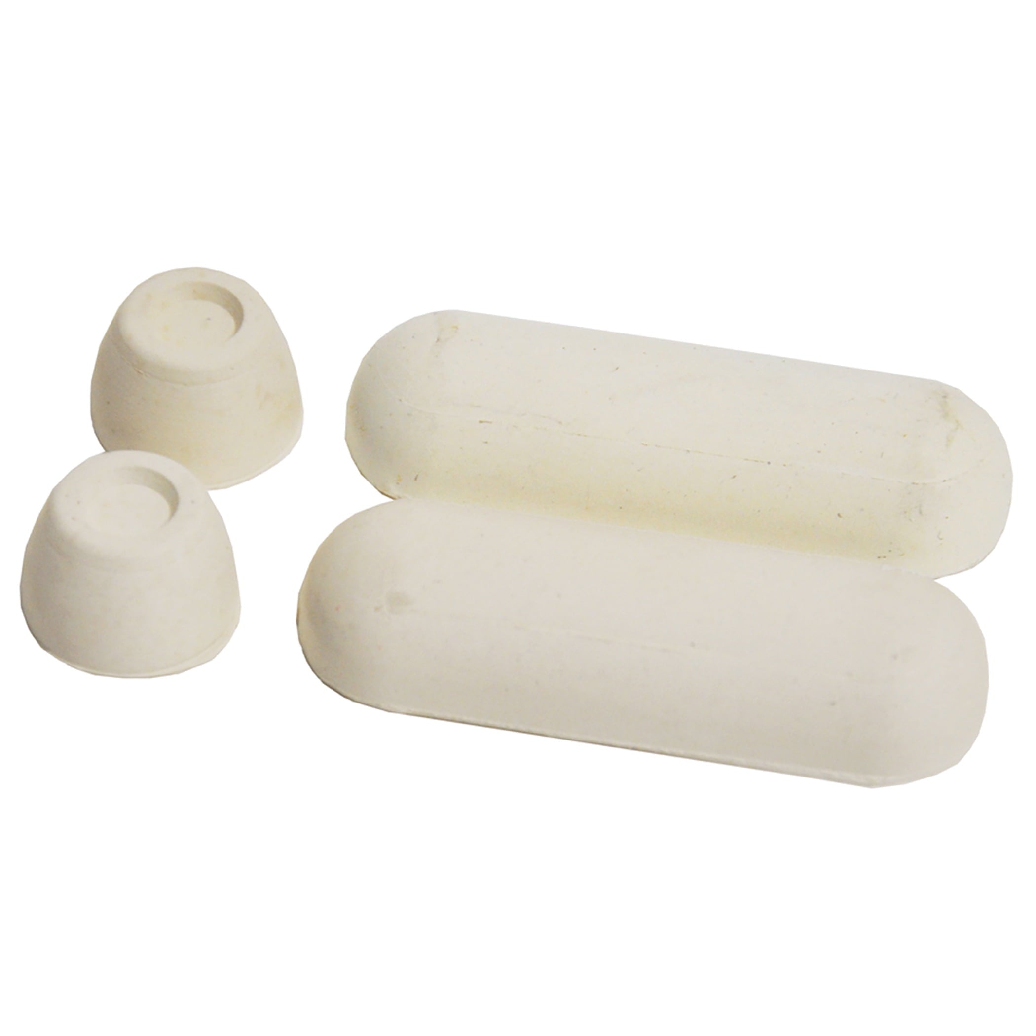 Danco Universal Rubber Stick-on Round Toilet Seat Bumpers, 4-Piece, 0.01 lbs (10062)