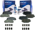 Detroit Axle - Front & Rear Ceramic Brake Pads Replacement for Dodge Grand Caravan Journey Ram C/V VW Routan Chrysler Town & Country - [Models with Dual Piston Calipers]
