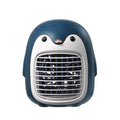 Dezsed Portable Air Conditioners Clearance Penguin Water Fan Air Cooler Office Desktop Household Portable Air Dark Blue