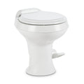 Dometic 300 Series Gravity-Flush RV Toilet - Powerful Triple-Jet Action Flush with Adjustable Water Level - Standard Height Flush with Foot Pedal for RVs, Trailers, and Outdoor Campers