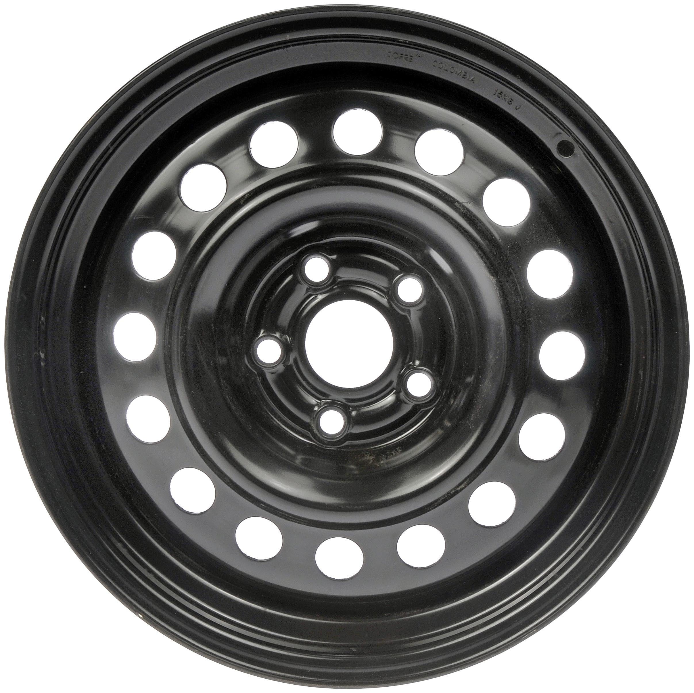 Dorman 939-104 Steel 15" Wheel Rim 15 x 6-inch 5-Lug Black, for Specific Toyota Models Fits select: 2009-2019 TOYOTA COROLLA