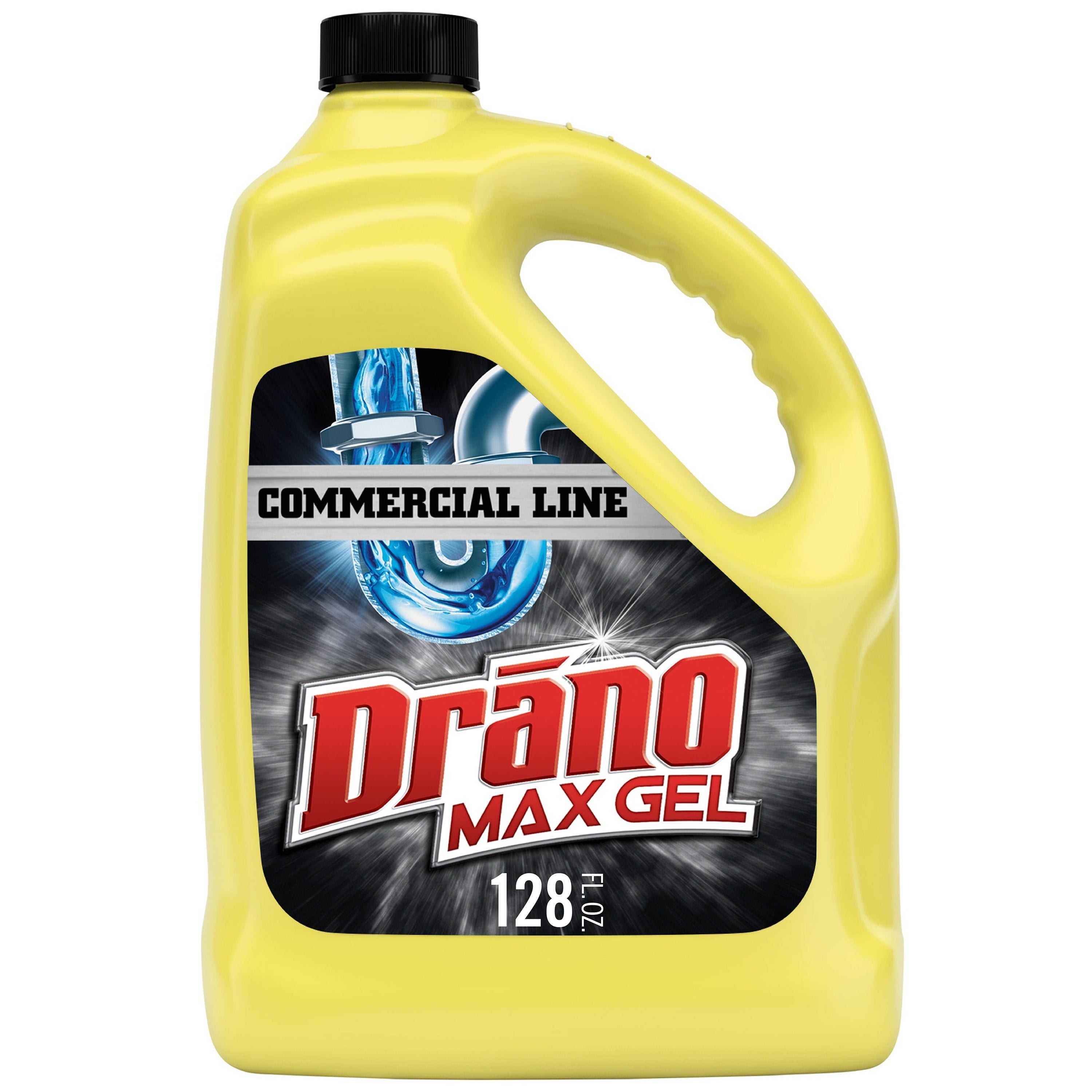 Drano Max Gel Clog Remover, Commercial Line, 128 oz