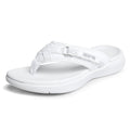 Dream Pairs Women's Fashion Flip Flops Comfort Arch Support Soft Cushion Thong Sandals Slippers BREEZE-1 WHITE Size 9