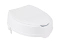 Drive Medical Raised Toilet Seat with Lock and Lid, Standard Seat, 4"