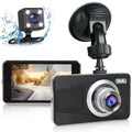 Dual Dash Cam, TSV 1080P Front Rear Car Camera Dash Cam, 170° 4" Touch Screen Car Driving Recorder, Dashboard Camera with Night Vision, G-Sensor, Parking Mode, Motion Detection, WDR, Black