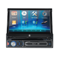 Dual Electronics XDVD179BT 7 Inch Single DIN Car Stereo, Motorized Touch Screen, CD/DVD