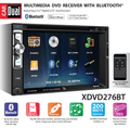 Dual Electronics XDVD276BT 6.2 inch LED Backlit LCD Multimedia Touch Screen Double Din Car Stereo with Built-in Bluetooth, iPlug, CD/DVD Player and USB/microSD Ports