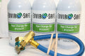 Dye Charge and Brass Charging Hose for Automotive R1234YF, R-1234YF, R1234 (3 cans and hose) Auto Refrigerant Support