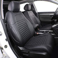 EKR Custom Fit CRV Seat Covers for Honda CRV 2017 2018 2019 2020 2021 2022 Full Set Breathable Leather Car Seat Cushions Black