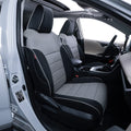 EKR Custom Fit Pilot Car Seat Covers for Honda Pilot LX,EX 2016 - 2022 - Three Rows,Full Set Leather Auto Seat Covers(Black with Gray)