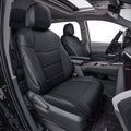 EKR Custom Fit Sienna Car Seat Covers for Toyota Sienna LE,XLE,SE,XLE Premium 2011-2020-Three Row,Breathable Leatherette Auto Seat Covers(Full Set,Black)