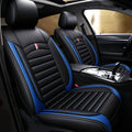 ELUTO Universal Car Front Seat Covers, Water Resistant Breathable PU Leather Seat Protectors Auto Interior Accessories, Blue, 1 Piece