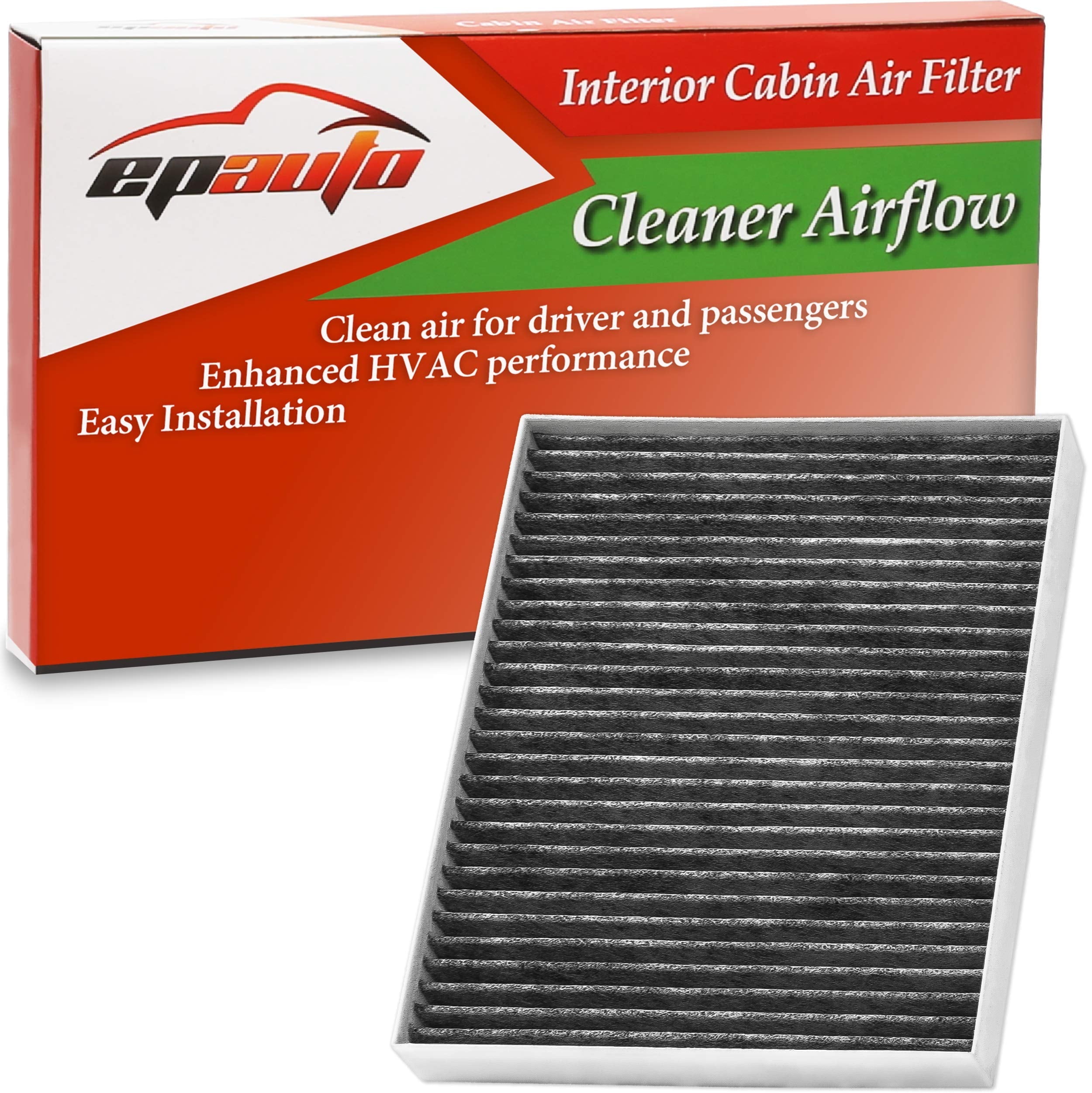EPAuto CP151 (CF12151) Replacement for Hyundai Premium Cabin Air Filter includes Activated Carbon Fits select: 2015-2019 HYUNDAI SONATA, 2017-2019 KIA CADENZA