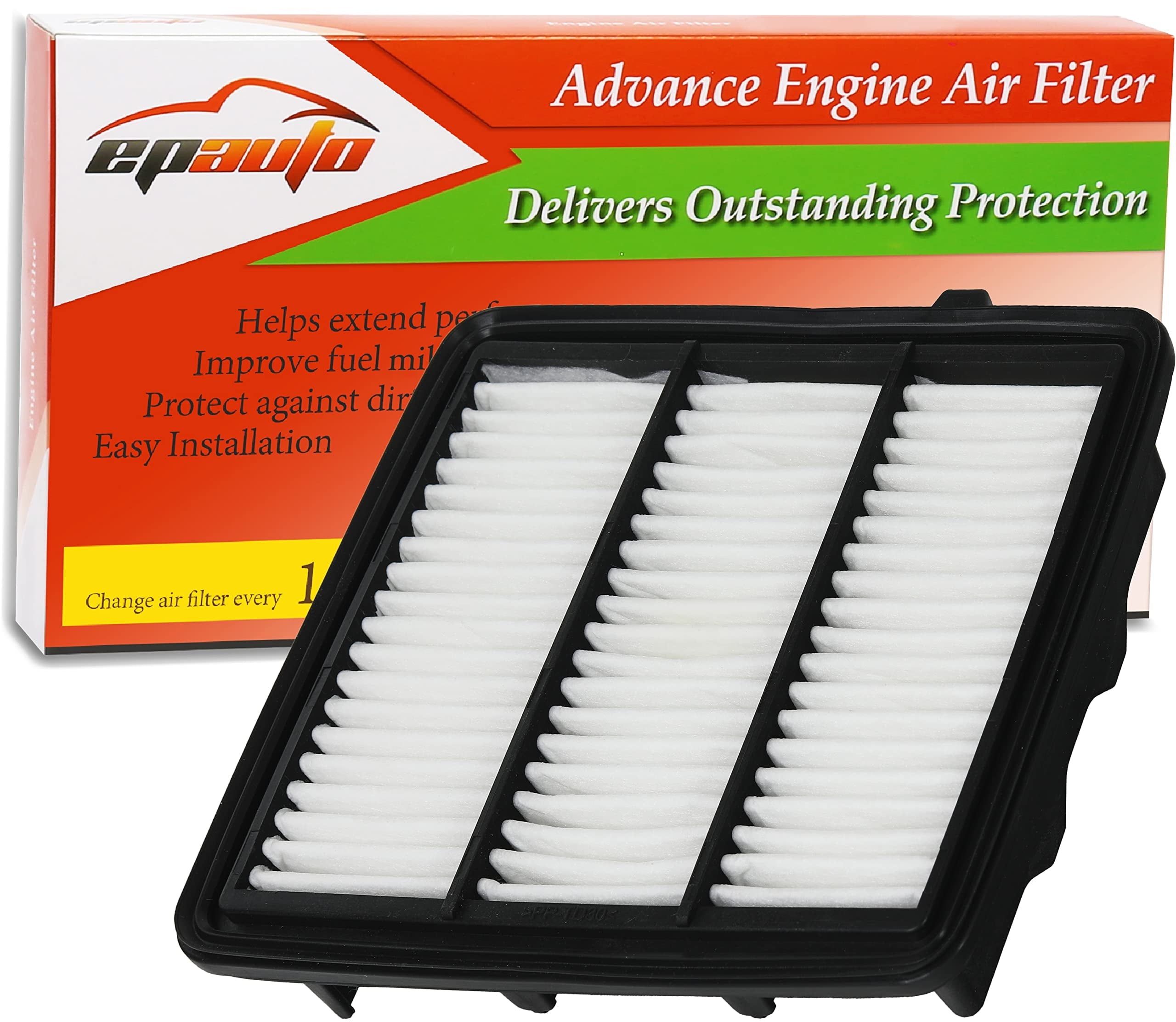 EPAuto Panel Air Filter GP290 (CA12290) Replacement for Genuine Part# 17220-6A0-A00 Fits select: 2018-2022 HONDA ACCORD SPORT