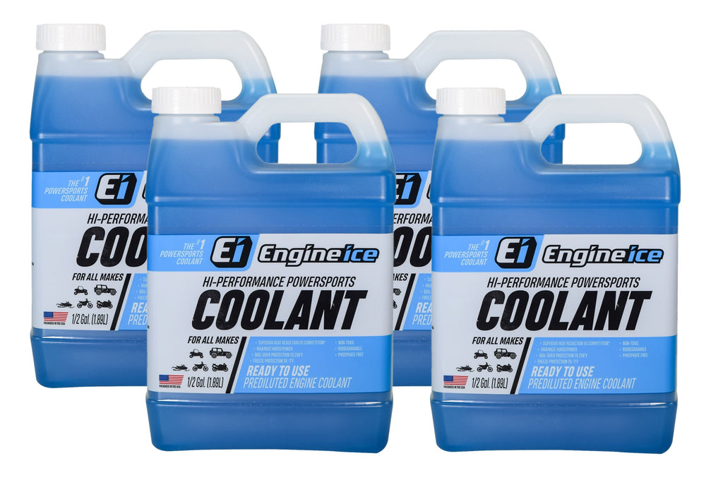 Engine Ice 1/2 Gal Hi-Performance Non-Toxic TYDS008 Coolant 64oz - 4 Pack