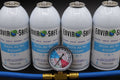 Envirosafe Arctic air for R-1234YF, R1234, r1234yf Refrigerant Support, 4 cans and a gauge