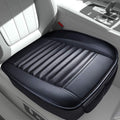 Evargc Black Car Front Full Surround Seat Cover Breathable PU Leather Pad Mat Chair
