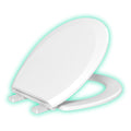Evekare Night Glow ( Green Glow) Soft Close Round Toilet Seats In White