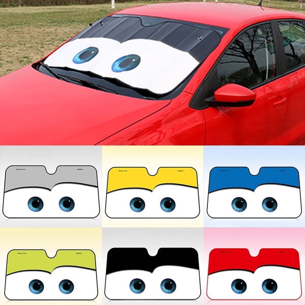 Eyes Heated Windshield Sunshade Car Window Windscreen Cover Sun Shade Auto Sun Visor Car-covers UV Protection