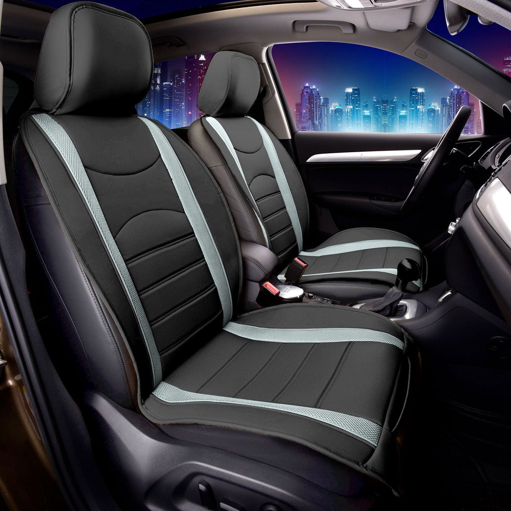 FH Group NeoBlend Leatherette Car Seat Covers Fit For Car Truck SUV Van - Front Seats