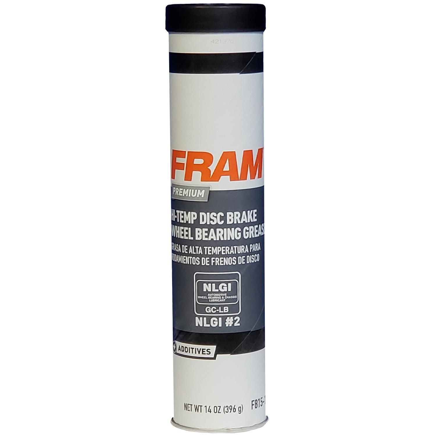 FRAM Grease FRAM Hi-Temp Disc Brake Wheel Bearing Grease - 14 OZ, 14 oz tube, sold by each