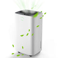 FREE VILLAGE Dehumidifier, 24 Pint Dehumidifiers Intelligent Humidity Control for Home Up to 1500 Sq. Ft, Auto Drainage, Digital Control Panel, 12 HrTimer, Dehumidifier for Basement, Bathroom, Bedroom