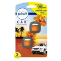 Febreze Car Air Freshener Vent Clip Heavy Duty Crisp Clean Scent, .06 oz. Car Vent Clip, 2 Count
