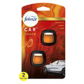 Febreze Car Ember Scent Air Freshener Vent Clip, .07 oz. Car Vent Clip, Pack of 2