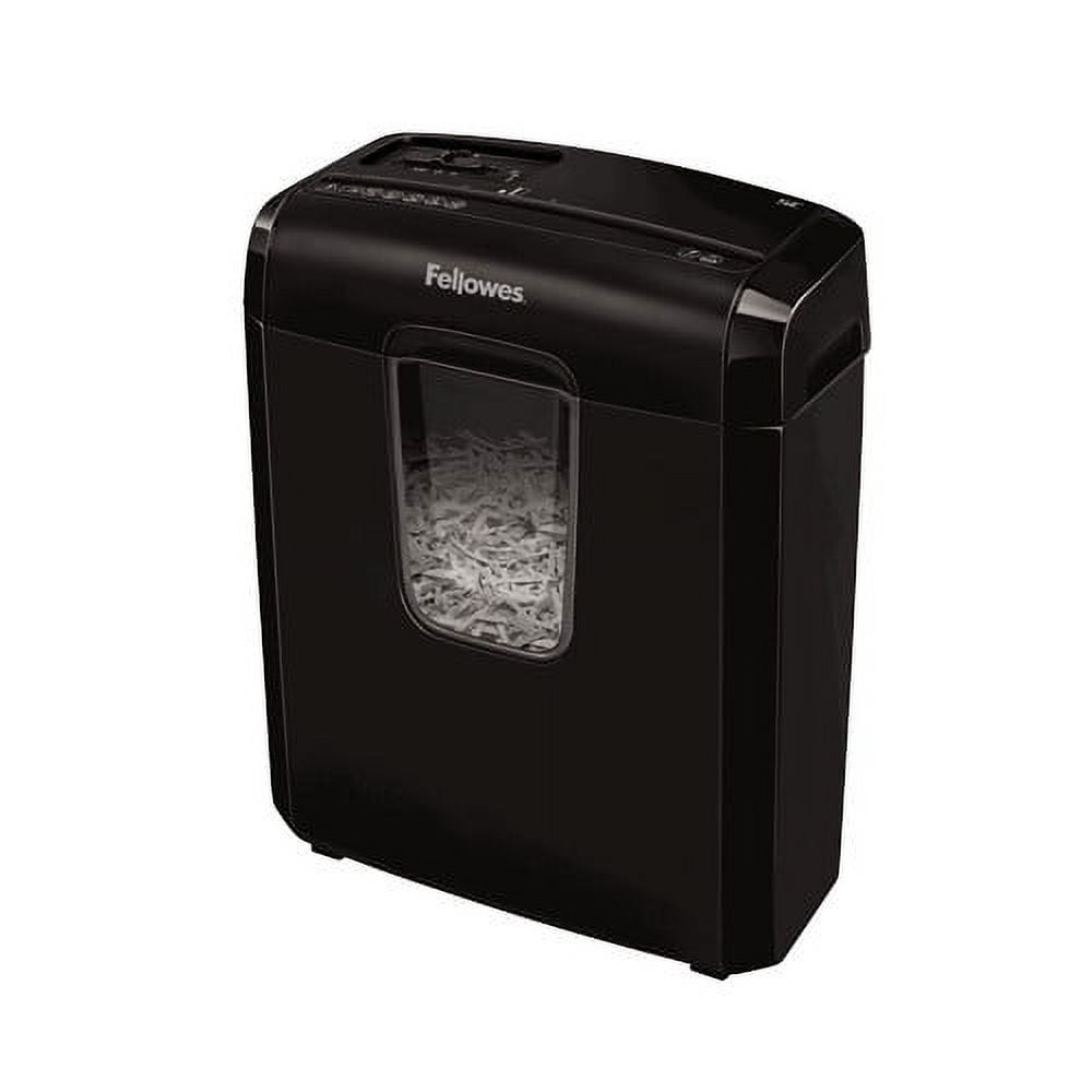 Fellowes Powershred 6C Cross-Cut Shredder, Black