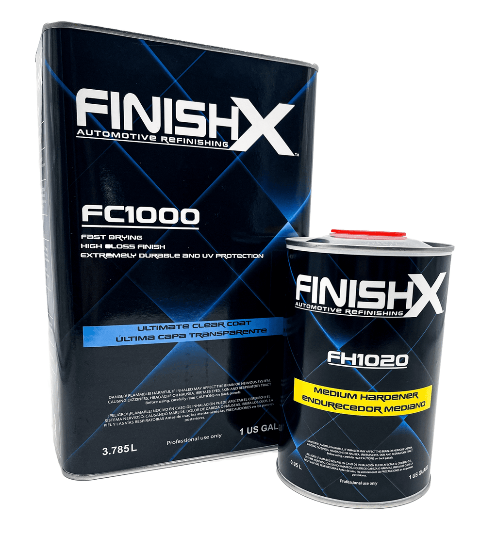 FinishX Automotive Refinishing Ultimate Clear Coat (FC1000 - 1 Gallon) 4:1 Kit with Medium Activator/Hardener (FH1020 - 1 quart)
