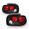 Fits 96-98 Ford Mustang Sport Coupe Black Tail Brake Lights Lamp Pair Left+Right