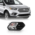 For 2017-2019 Ford Escape Driving Bumper Fog Light w/Black Cover Passenger Right