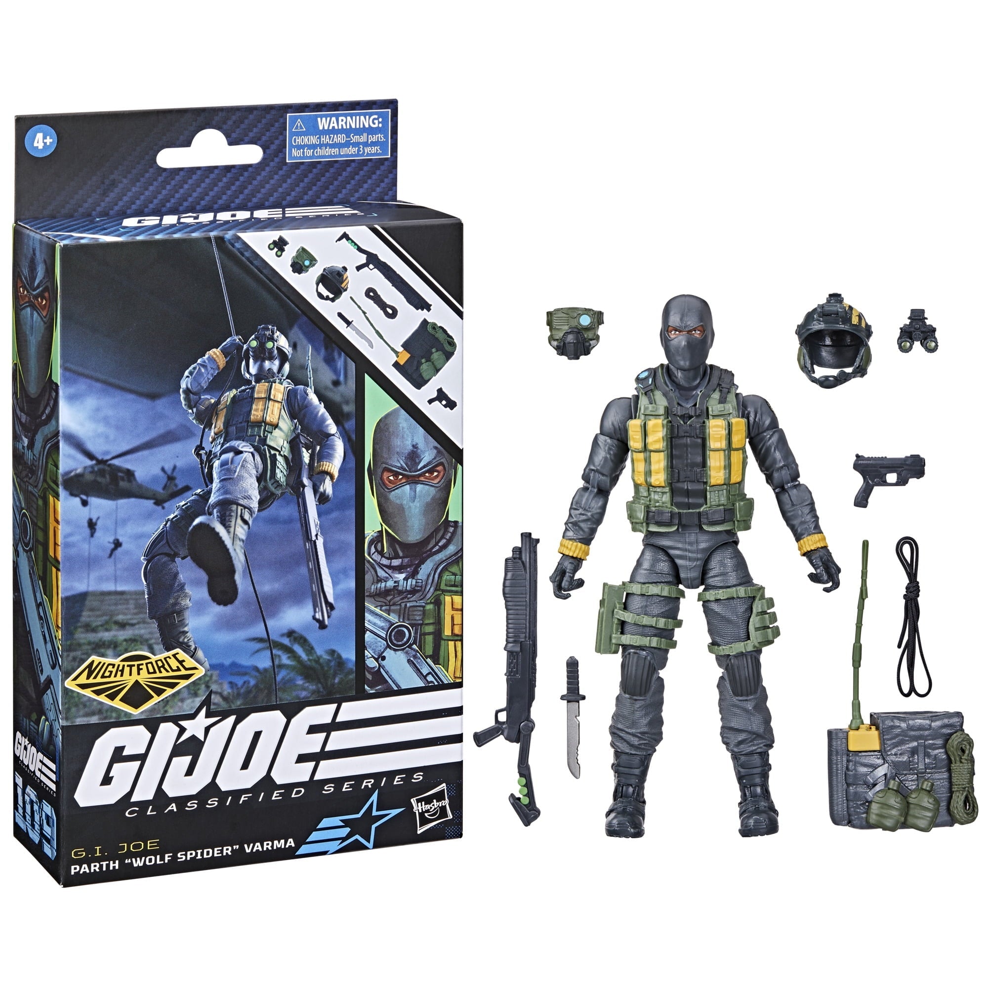 G.I. Joe Classified Series Night Force Parth "Wolf Spider" Varma, G.I. Joe Action Figure (6")