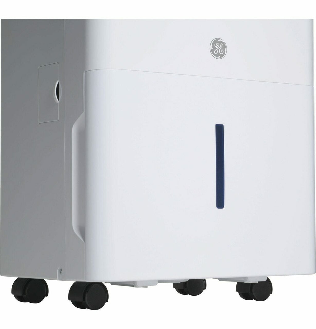 GENERAL ELECTRIC 35-Pint Portable Dehumidifier with Drain, White, Factory Reconditioned