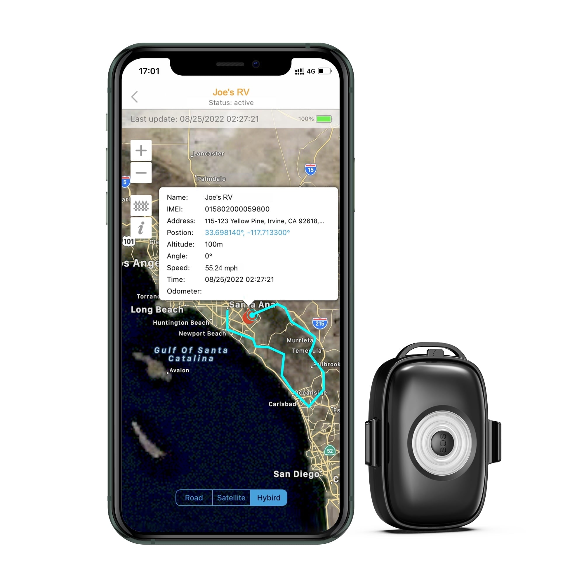 GPS Tracker, ABLEGRID GPS Tracking Device with 1 Year Prepaid Subscription for Vehicles Car Kids Dog Pet Real-time Small Hidden 4G LTE GPS Locator with 1 Year Data Plan