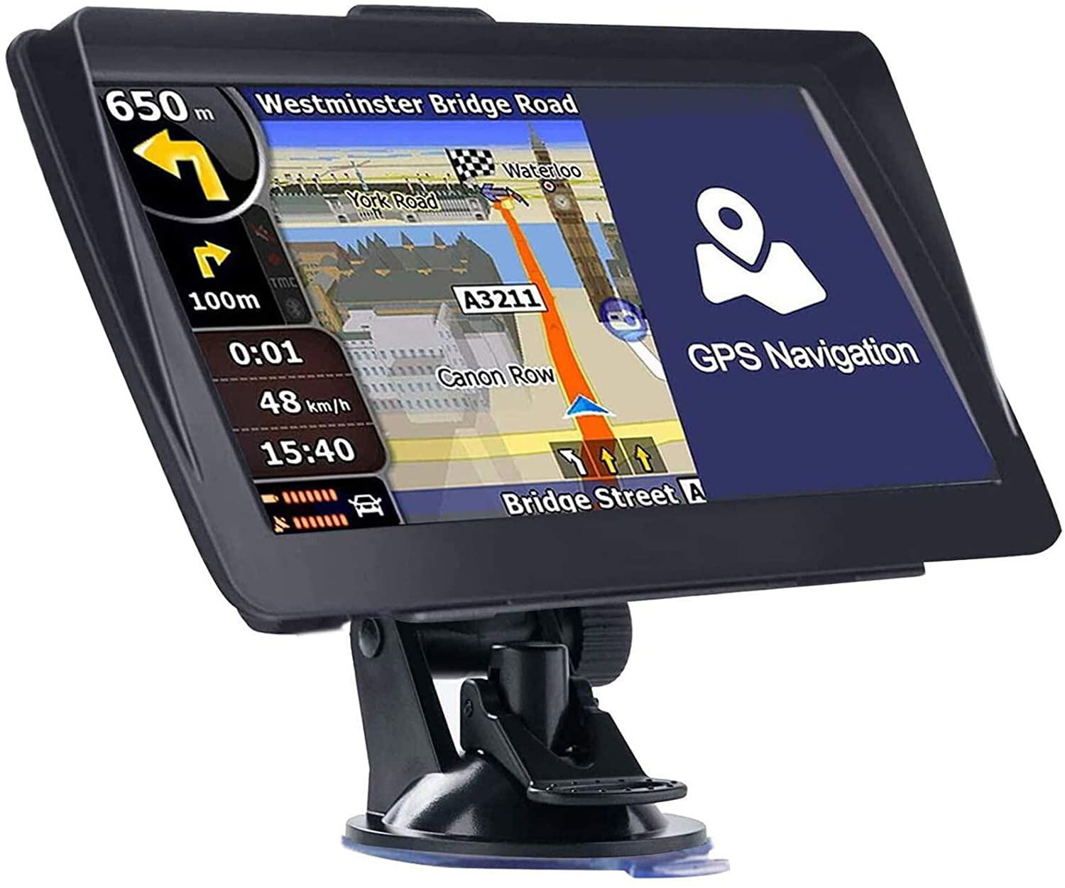GPS for Car GPS Navigation for Car,5 inch Sat Nav 8GB+256MB Speed Voice Guidance Route Planning Lifetime Free Map Update