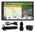 Garmin RV 795 GPS Navigator, Large, Easy-to-Read 7”, Custom RV Routing, High-Resolution Birdseye Satellite Imagery Unisex Adult with Wearable4U Power Pack Bundle