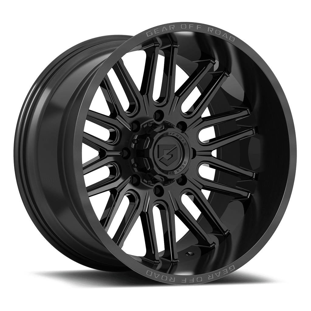 Gear Off Road 766B 766B-2128944 20X12 8X180 (-44) G/A 766B (HB 124.3) Gloss Black w/Lip Logo A261003