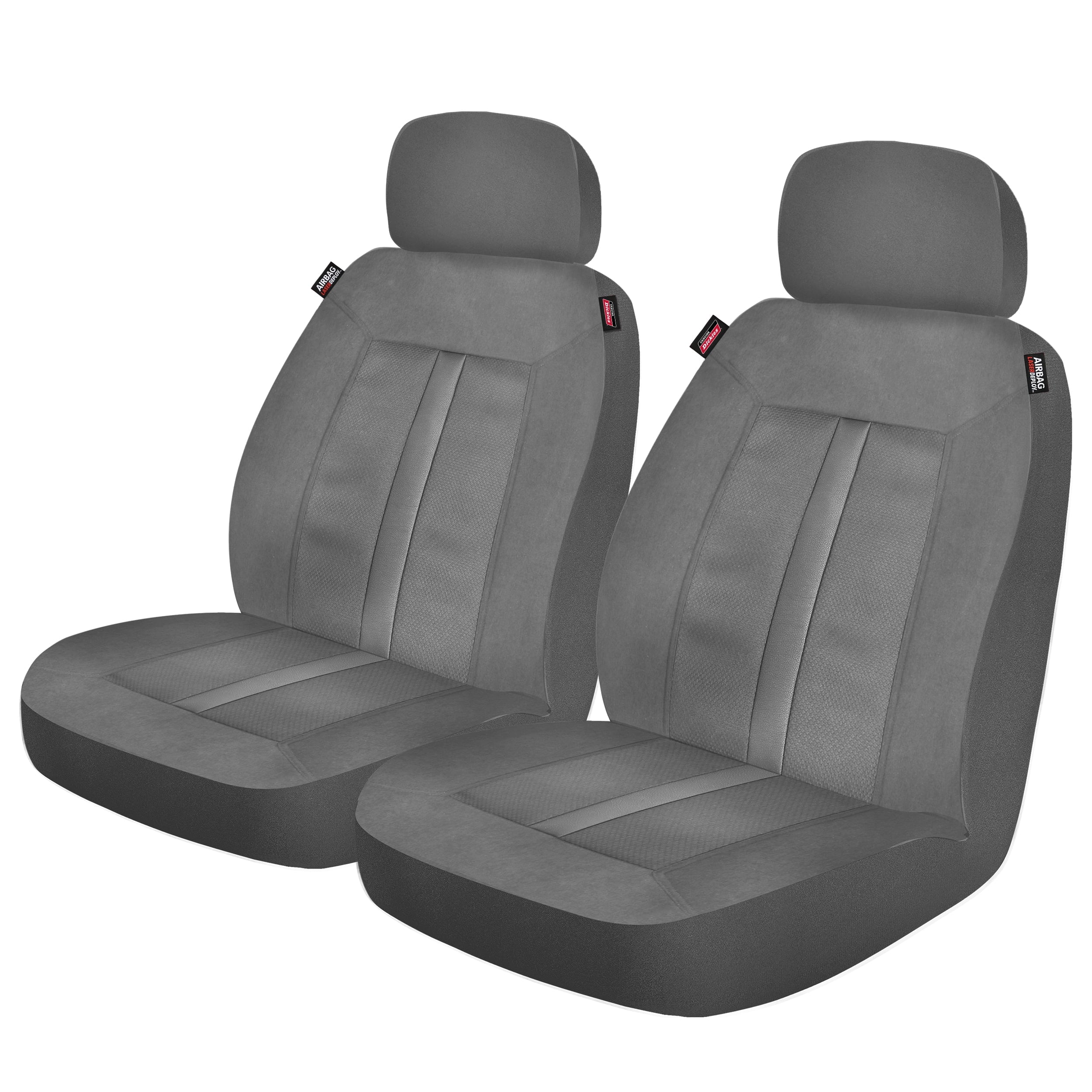 Genuine Dickies 2 Piece Sorrento Car Seat Covers, Gray