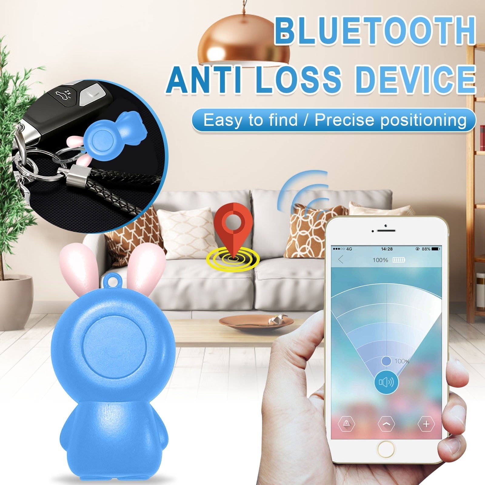 GiliGiliso Sales Mini Tracking Device Tracking Key Child Finder Pet Location Smart Bluetooth Car Pet Vehicle Lost