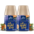 Glade Automatic Spray Refill, Air Freshener, Fall Night Long, 2 x 6.2 oz