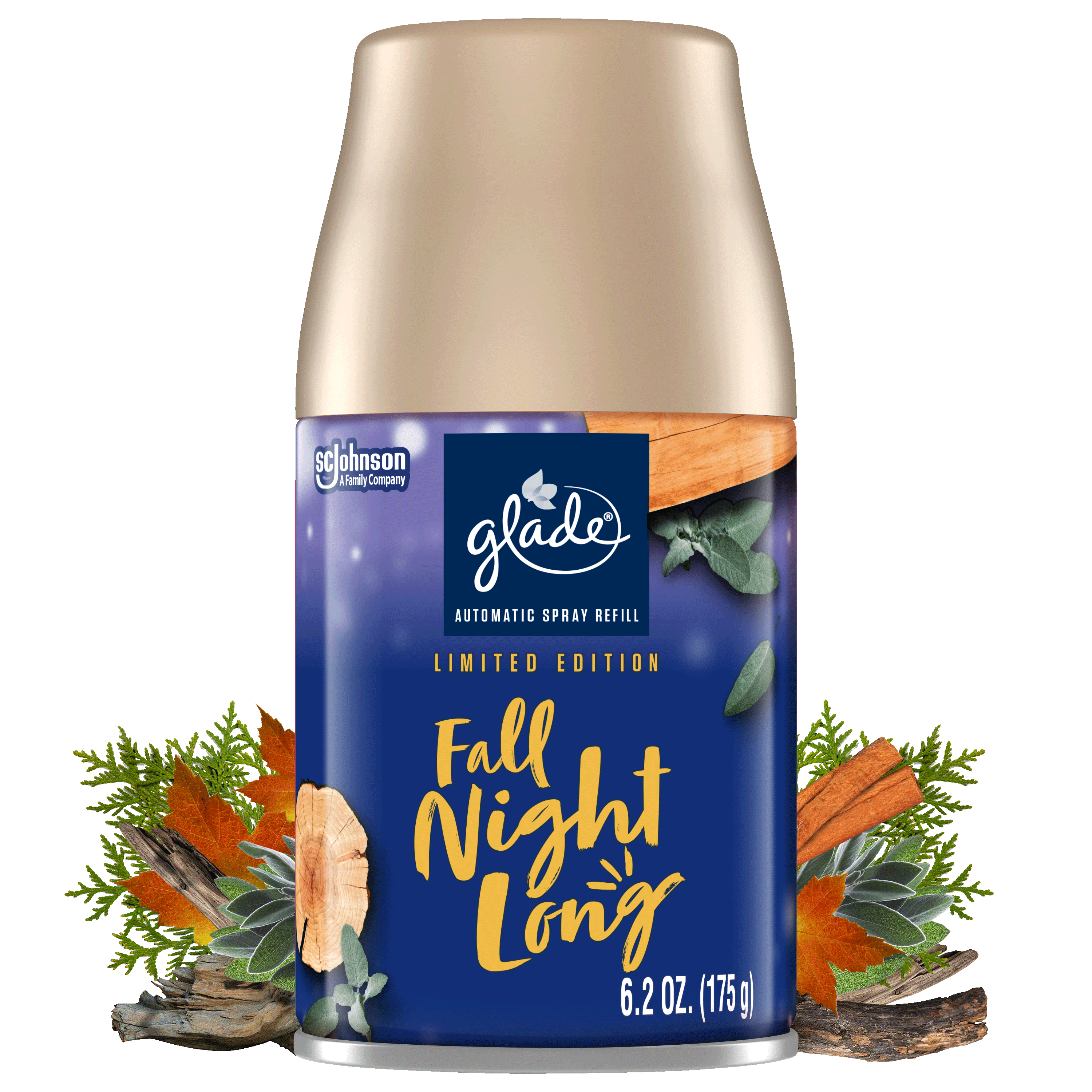 Glade Automatic Spray Refill, Air Freshener, Fall Night Long, 6.2 oz