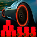 Glowing Tire Valve Stem Caps - Universal Tyre Valve Stem Caps with Light in Dark, Leakproof Seal (12pcs)