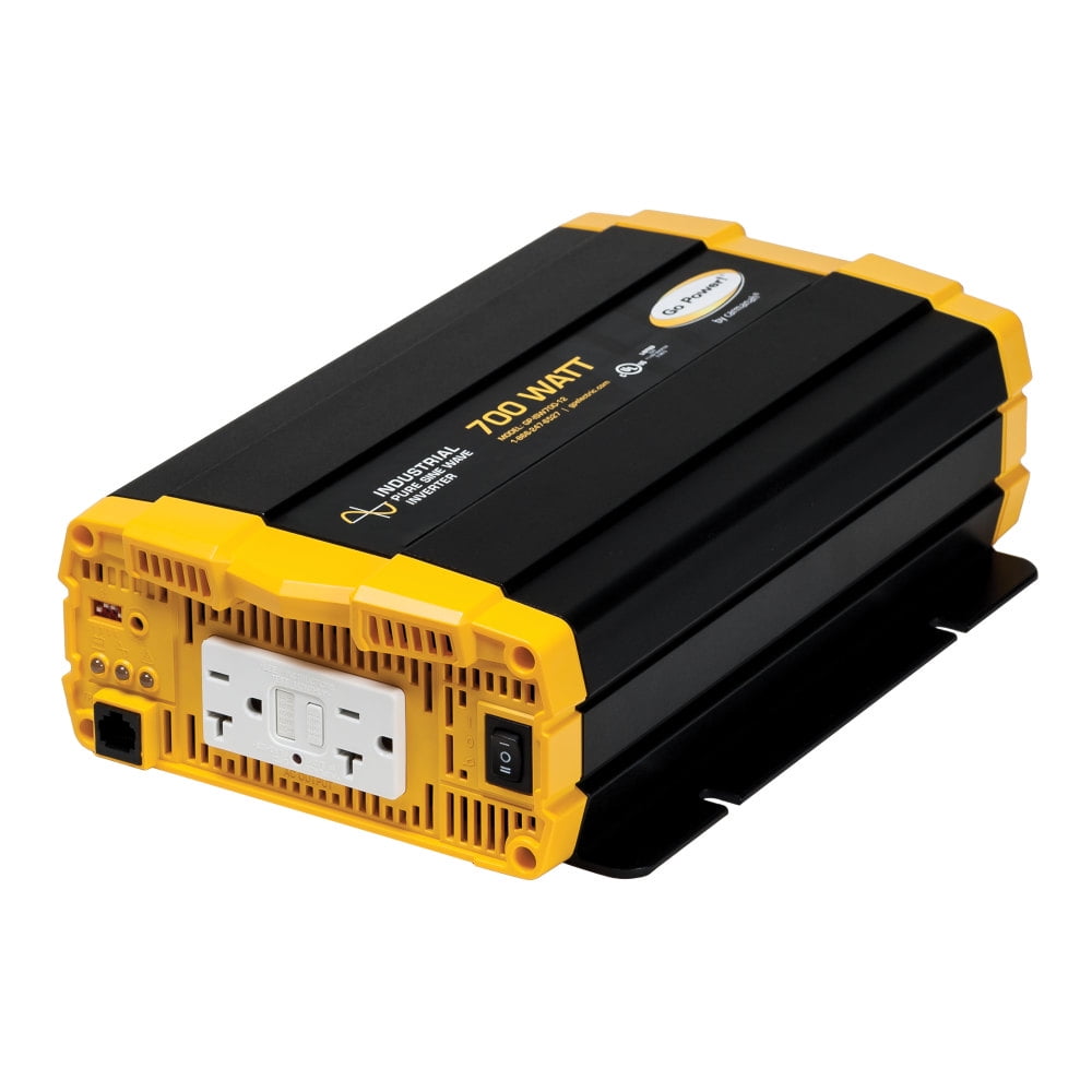 Go Power! GP-ISW700-12 Industrial Pure Sine Wave Inverter - 700 Watt / 12V