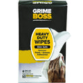 Grime Boss Heavy Duty Hand & Surface Wipes, Skin safe wet wipes, easily remove oil, grease and dirt, 60 pack