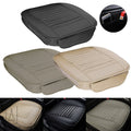 Gustave Universal Car Seat Cushion, Breathable Car Front Seat Pad with PU Leather Bamboo Charcoal Car Seat Protector for Auto Supplies Office Chair "Black"