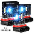 H9 H11 High/Low Beam LED Headlight and H11 Foglight Bulbs for 2007-2018 Nissan Altima 8000K Ice Blue,6pc