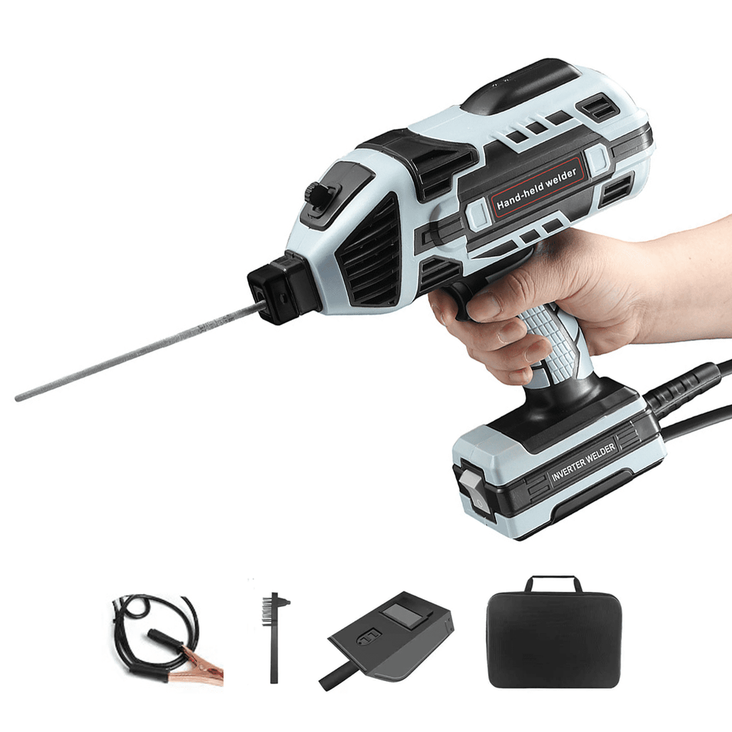 HAMLAT Handheld  Arc Welder Machine Gun,Upgrade Smart Igbt Inverter Technology, 6 Variable Current Adjustment,Electric Welder Machine Kit Fit For 3/32“- 1/8” All Size Rod